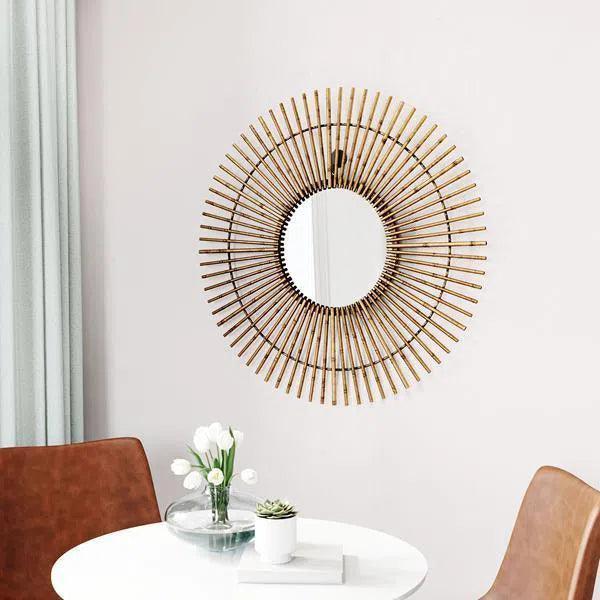 Dimond Mirror Gold - LOOMLAN - Zuo Modern - Wall Mirrors