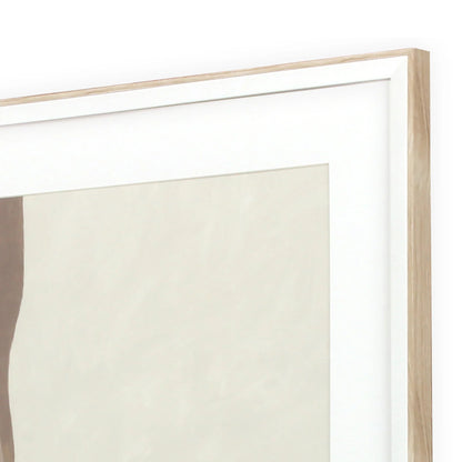 Dive Wood Frame Blue Canvas Art