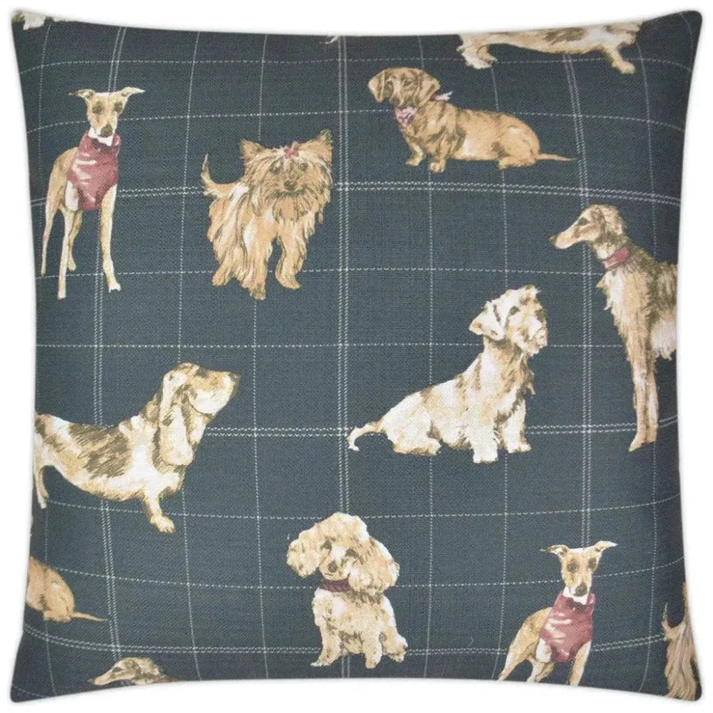 Dog Daze Midnight Black Throw Pillow Insert - LOOMLAN - D.V. Kap - Throw Pillows