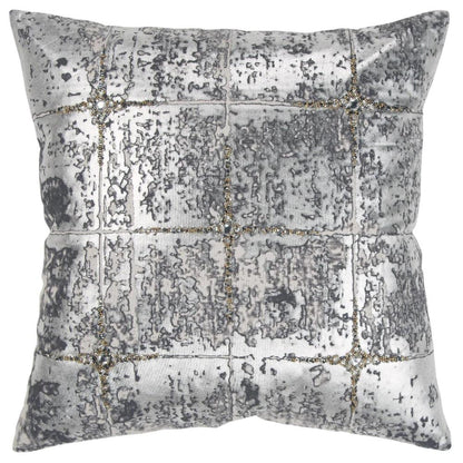 LOOMLAN Dolly Metallic Silver Decorative Pillow Insert