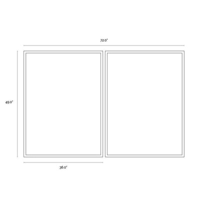 Door To Door Luxe Art 2PC With Wood Frames-Framed Wall Art-SUNPAN-LOOMLAN