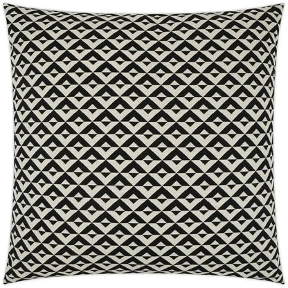 Double Diamond Black Large Throw Pillow Insert - LOOMLAN - D.V. Kap - Throw Pillows