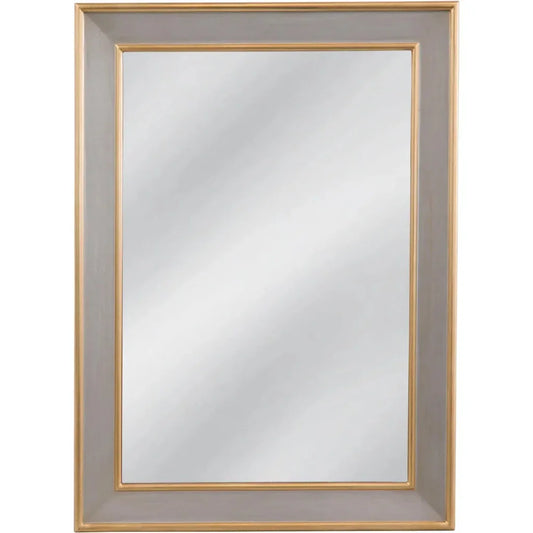 Doubled Antique Gold Vertical Wall Mirror - LOOMLAN - Bassett Mirror - Wall Mirrors