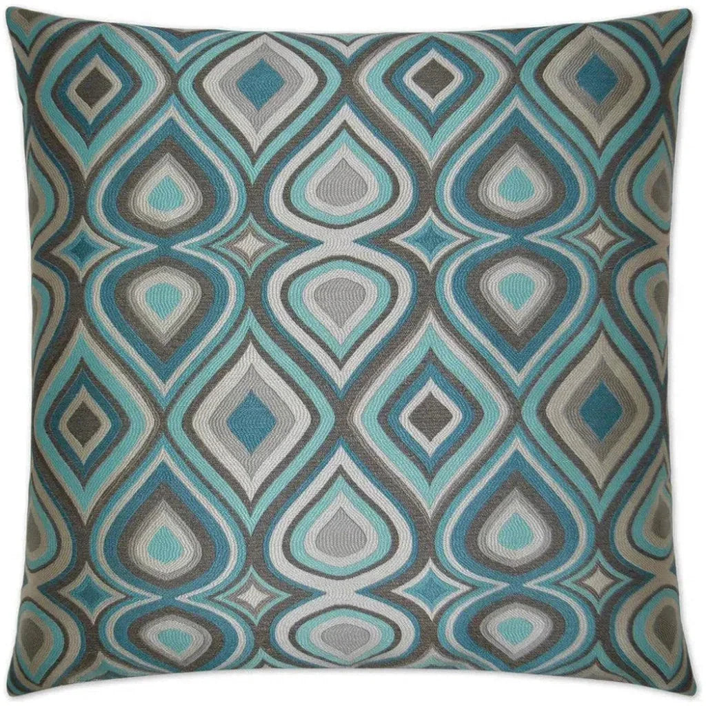 Doyle Blue Throw Pillow With Insert - LOOMLAN - D.V. Kap - Throw Pillows