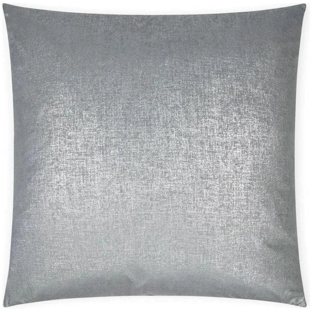 Dream Dust Pewter Glam Grey Silver Large Throw Pillow - LOOMLAN - D.V. Kap - Throw Pillows