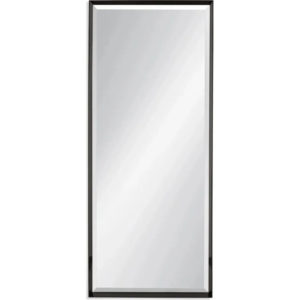 Driessen Wood Black Vertical Floor Mirror-Floor Mirrors-Bassett Mirror-LOOMLAN
