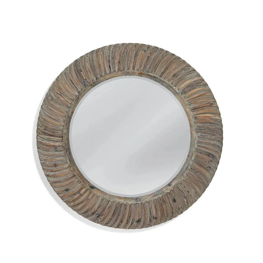 Drift MDF Brown Wall Mirror - LOOMLAN - Bassett Mirror - Wall Mirrors