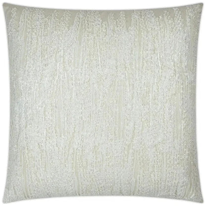 Dripping Glam Textured White Large Throw Pillow Insert - LOOMLAN - D.V. Kap - Throw Pillows