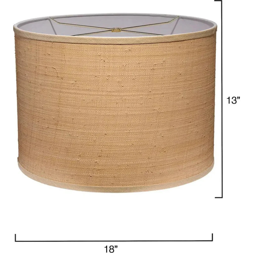 Jamie Young Drum Natural Raffia Stylish Shade