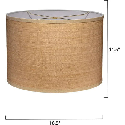 Jamie Young Drum Natural Raffia Stylish Shade