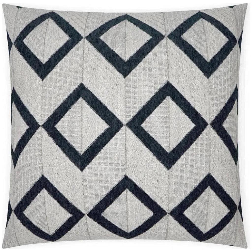 D.V. Kap Dublin Domino Geometric Black Large Throw Pillow Insert