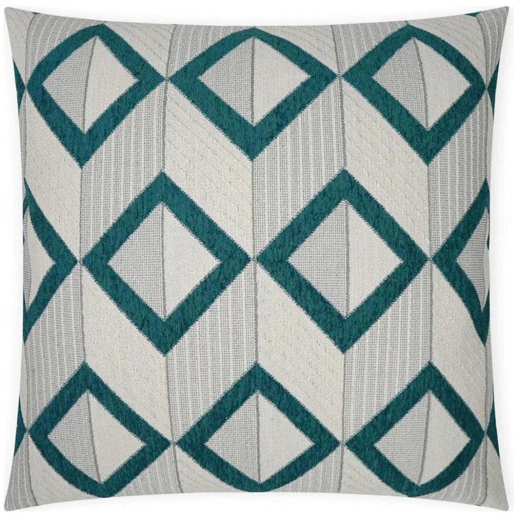 D.V. Kap Dublin Peacock Turquoise Teal Large Throw Pillow Insert