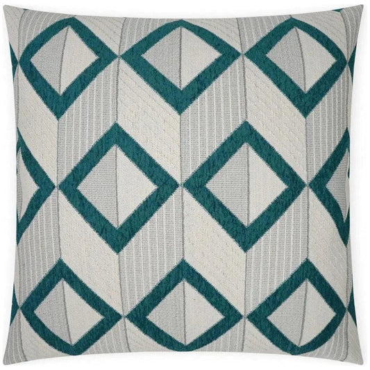 Dublin Peacock Turquoise Teal Large Throw Pillow Insert - LOOMLAN - D.V. Kap - Throw Pillows