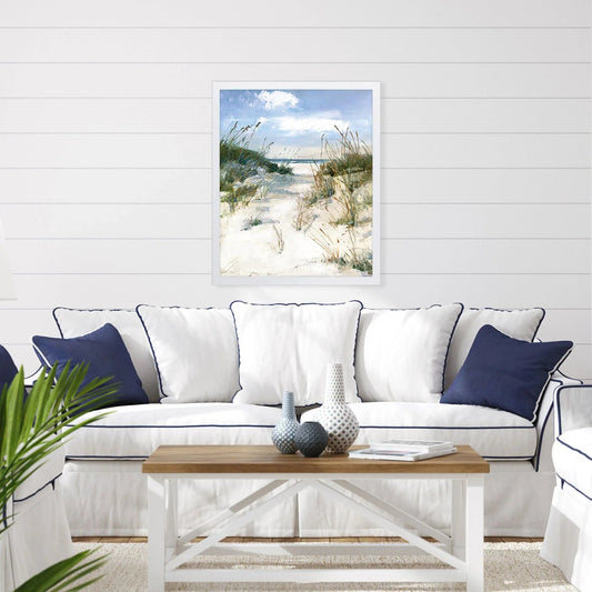 Dune View Green Canvas Art