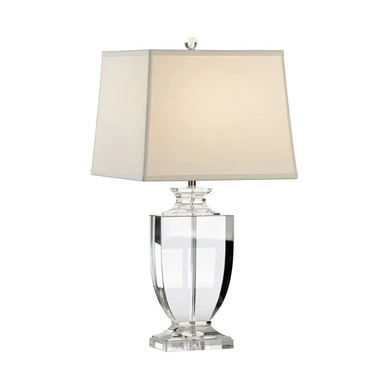 Durham Linen Shade Crystal Table Lamp - LOOMLAN - Chelsea House - Table Lamps