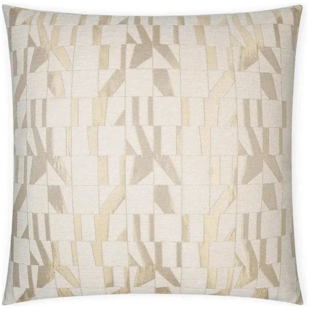 Duved Glam Geometric Gold Large Throw Pillow Insert - LOOMLAN - D.V. Kap - Throw Pillows
