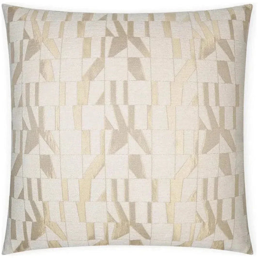 Duved Glam Geometric Gold Large Throw Pillow Insert - LOOMLAN - D.V. Kap - Throw Pillows