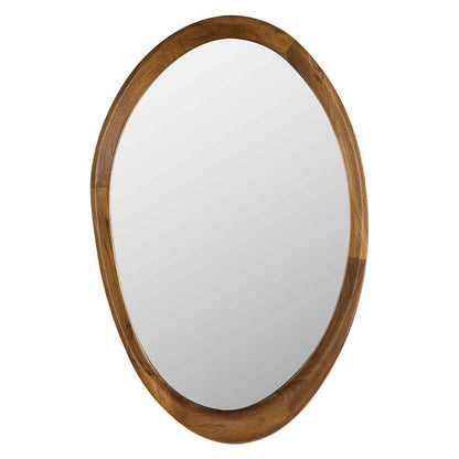 Chloe Natural Wood Frame Wall Mirror