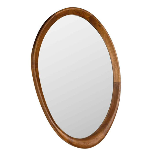 Chloe Natural Wood Frame Wall Mirror