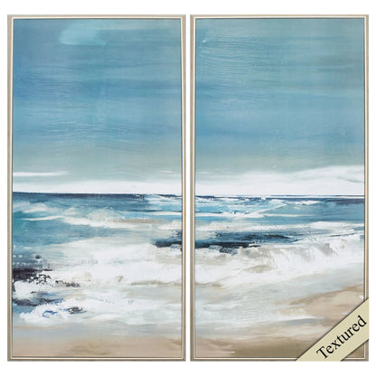 East Coast Blue Canvas Art 2PC