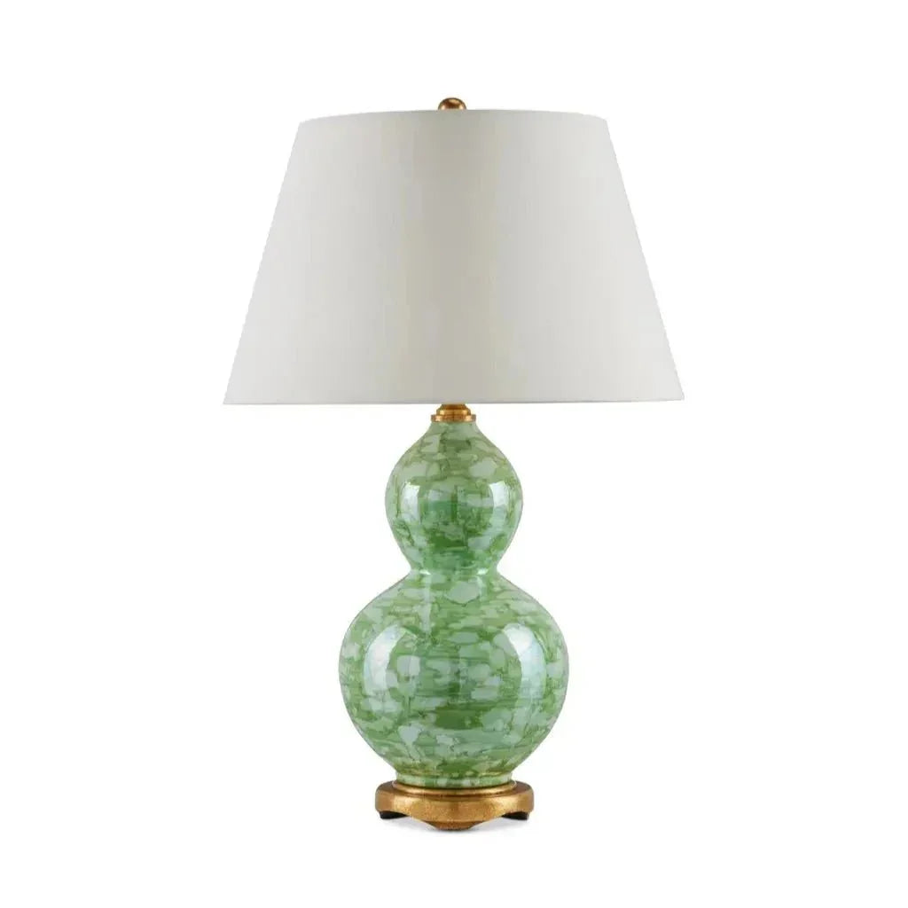 Eau De Nil Green Textured Table Lamp - LOOMLAN - Currey & Co - Table Lamps
