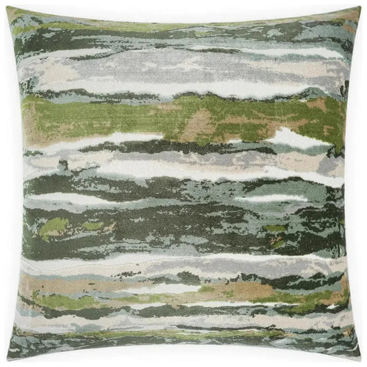 Ecco Malachite Green Throw Pillow Insert - LOOMLAN - D.V. Kap - Throw Pillows