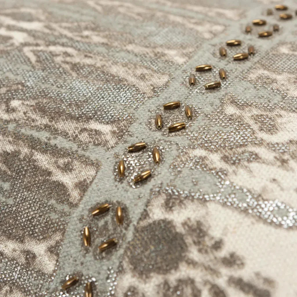 Edge Abstract Gold Lumbar Pillow With Insert - LOOMLAN - LOOMLAN - Throw Pillows