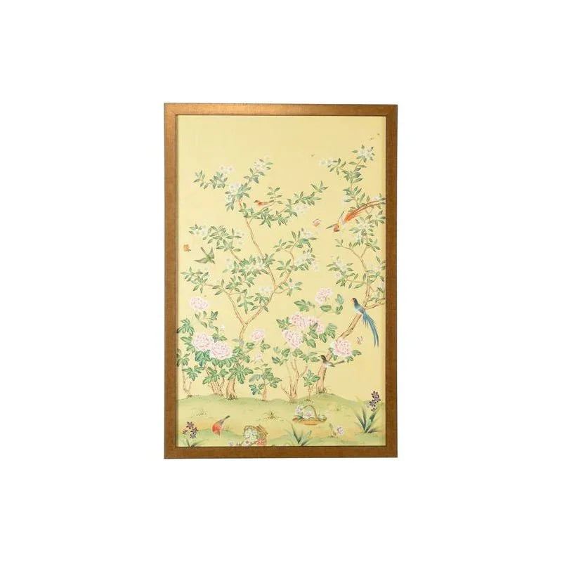 Edgedale Panel Cream Hand Painted Artwork-Framed Wall Art-Chelsea House-Panel A-LOOMLAN