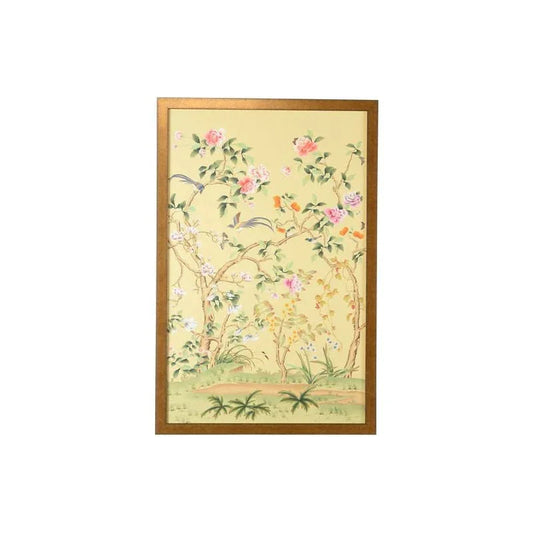 Edgedale Panel Cream Hand Painted Artwork-Framed Wall Art-Chelsea House-Panel B-LOOMLAN
