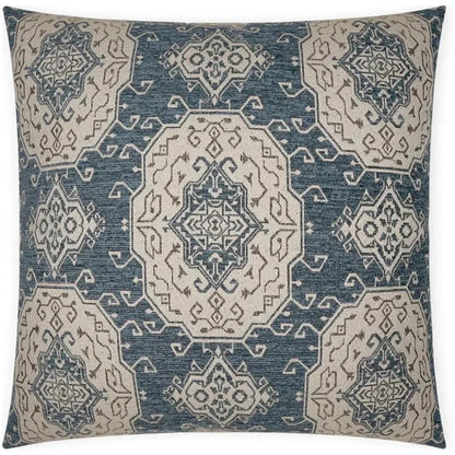 Elaine Global Slate Blue Large Throw Pillow Insert - LOOMLAN - D.V. Kap - Throw Pillows