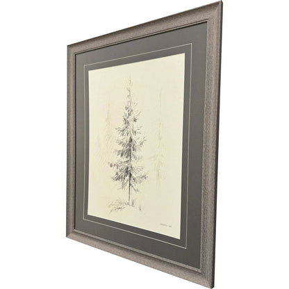 Elegant Pine Black Canvas Art