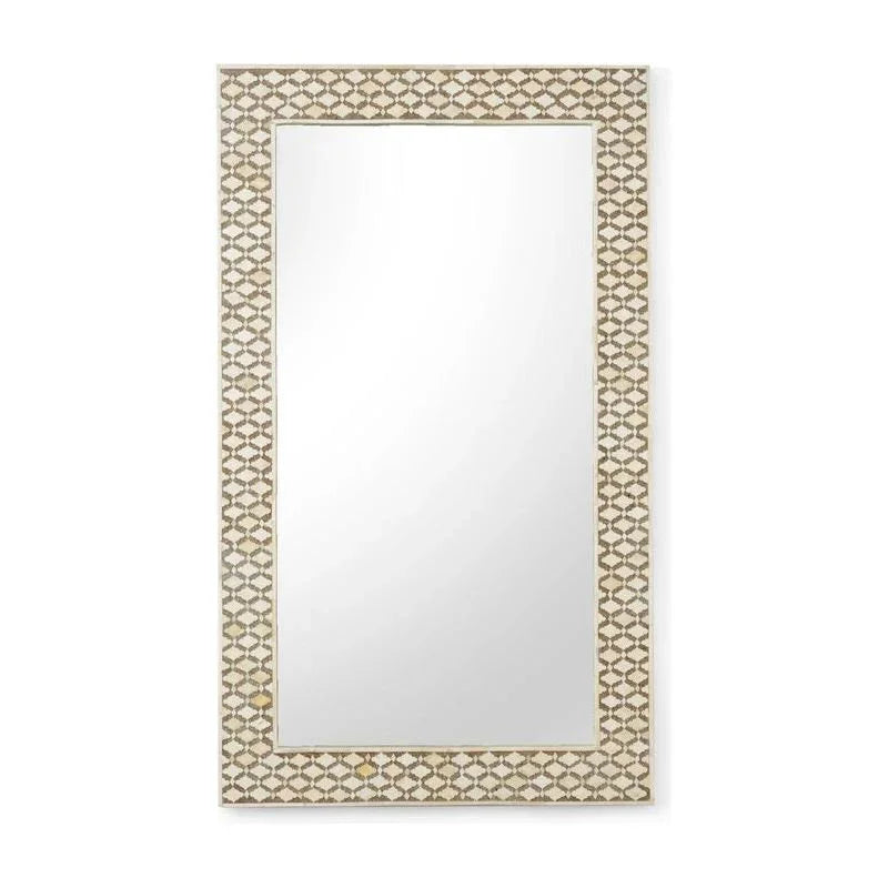 Elgon Bone Inlay Framed Wall Mirror - LOOMLAN - Chelsea House - Wall Mirrors