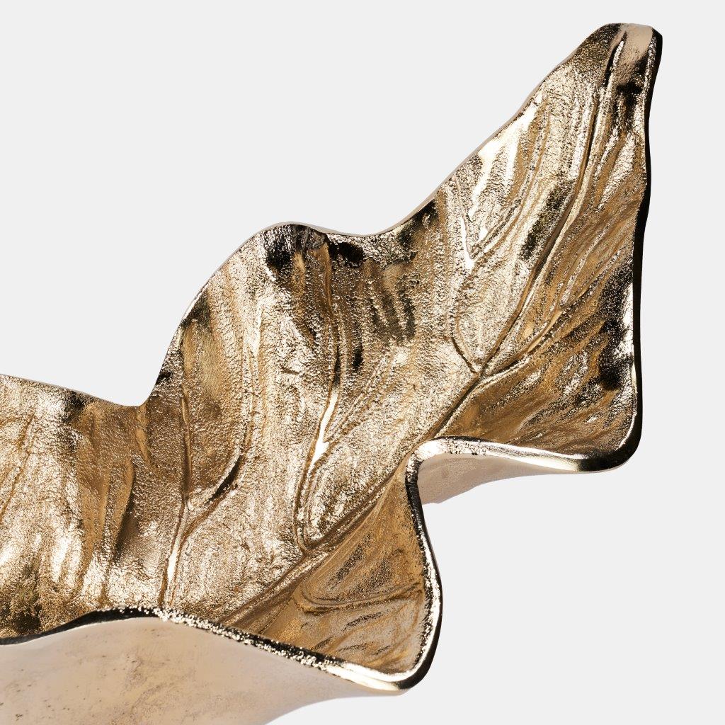 Eliana Aluminum Leaf Platter