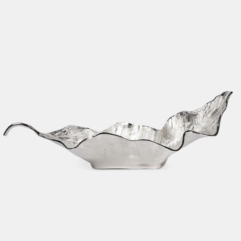 Eliana Aluminum Leaf Platter