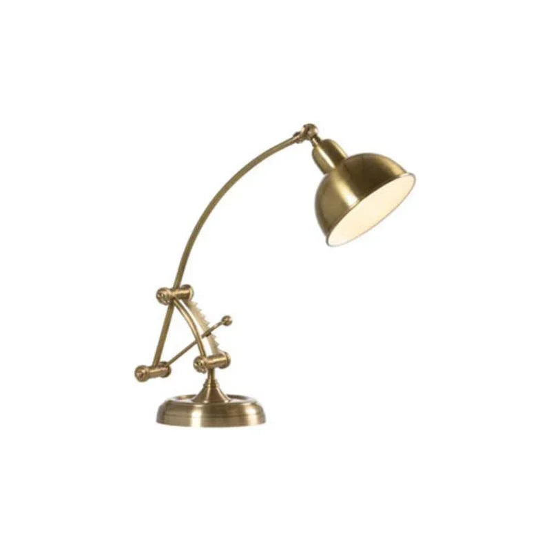 Elias Adjustable Brass Desk Table Lamp - LOOMLAN - Wildwood - Table Lamps