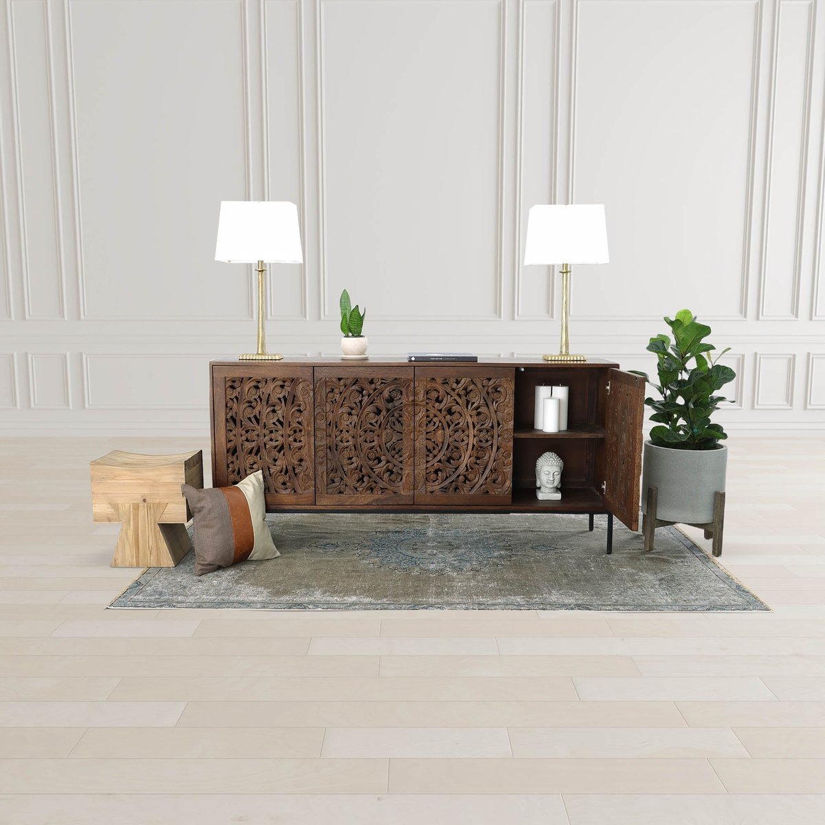 LH Home Elite Aluminum Table Lamp