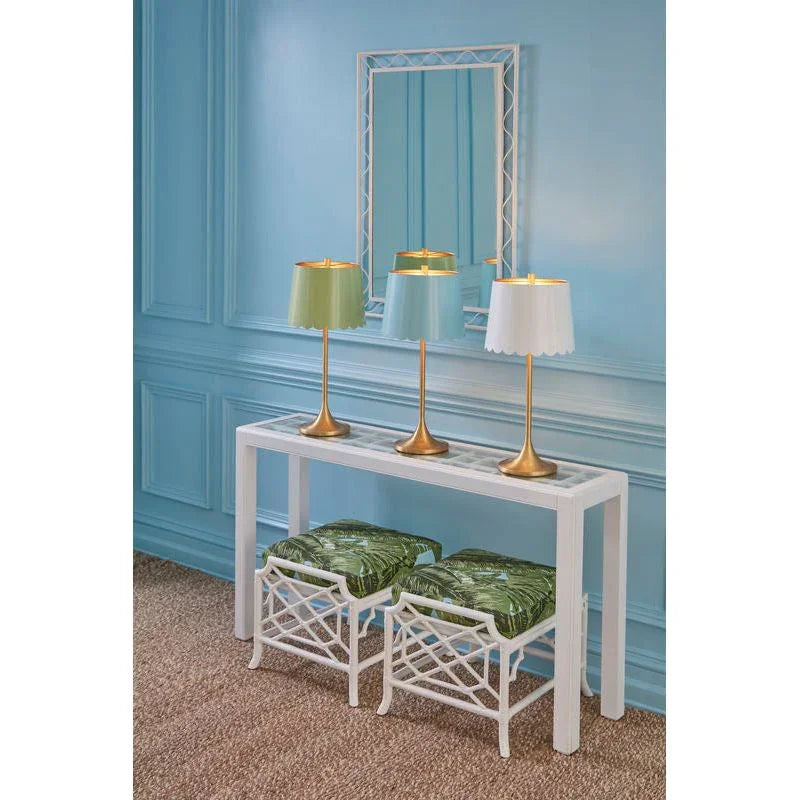 Elkins White Open Framed Wall Mirror - LOOMLAN - Wildwood - Wall Mirrors