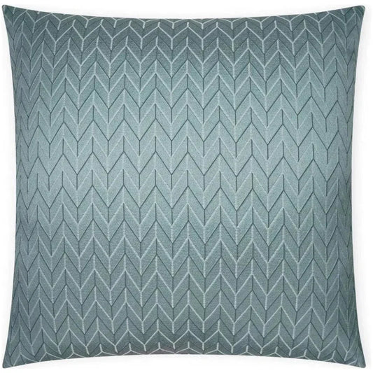 Elodie Aqua Chevron Glam Mist Large Throw Pillow Insert - LOOMLAN - D.V. Kap - Throw Pillows