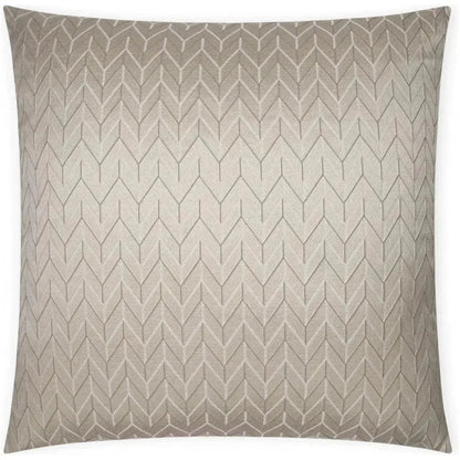 Elodie Chevron Glam Tan Taupe Large Throw Pillow Insert - LOOMLAN - D.V. Kap - Throw Pillows