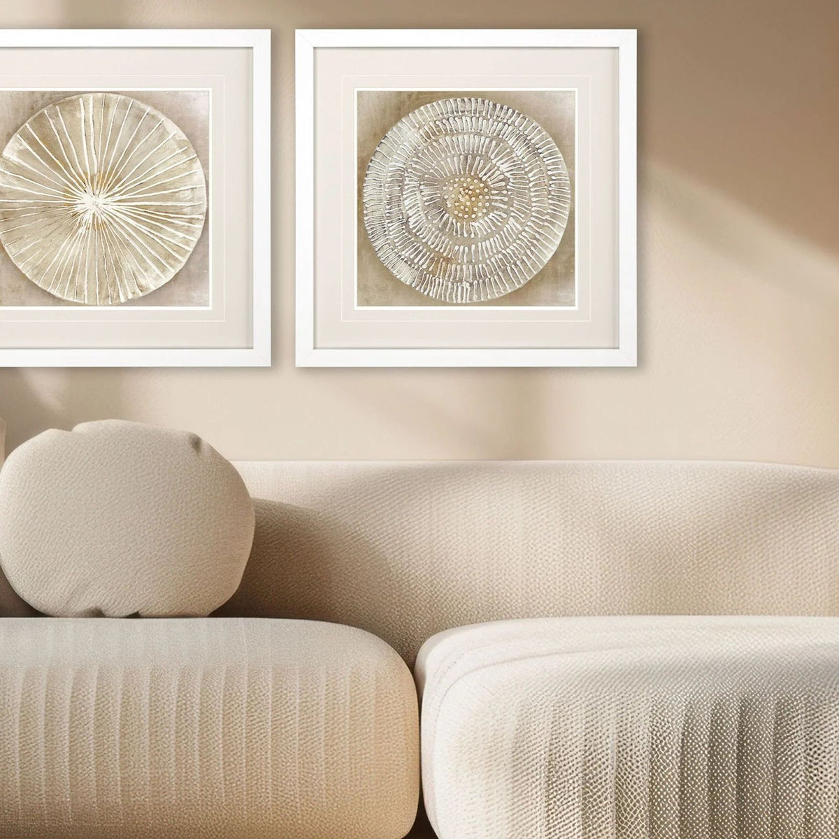 Emboss Beauty Beige Framed Wall Art -- view 6