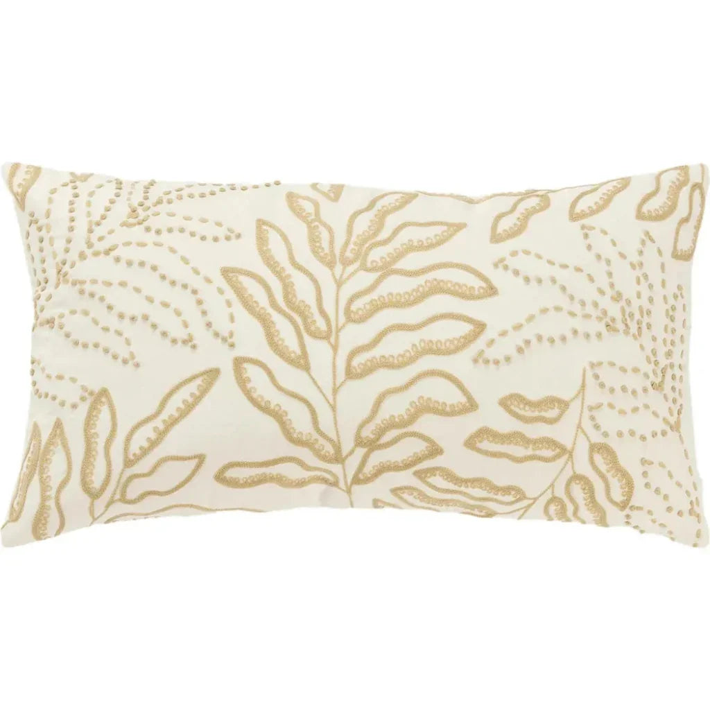 LOOMLAN Embroidered Long Lumbar Pillows For Bed