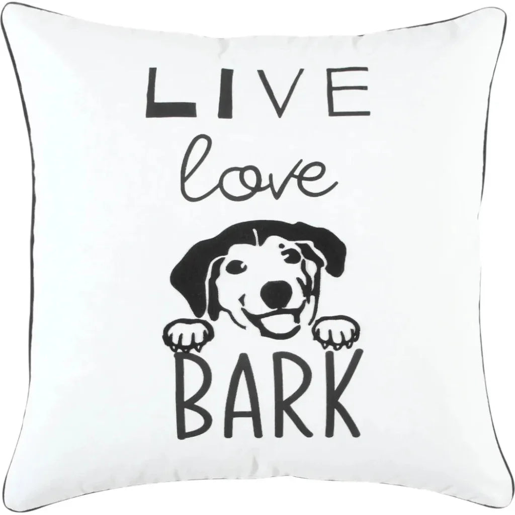 Embroidery White Decorative Couch Pillows Down Insert - LOOMLAN - LOOMLAN - Throw Pillows