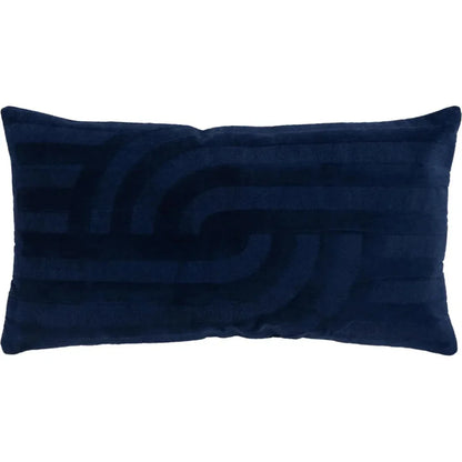 Emy Embroidered Abstract Lumbar Pillow Covers Insert - LOOMLAN - LOOMLAN - Throw Pillows