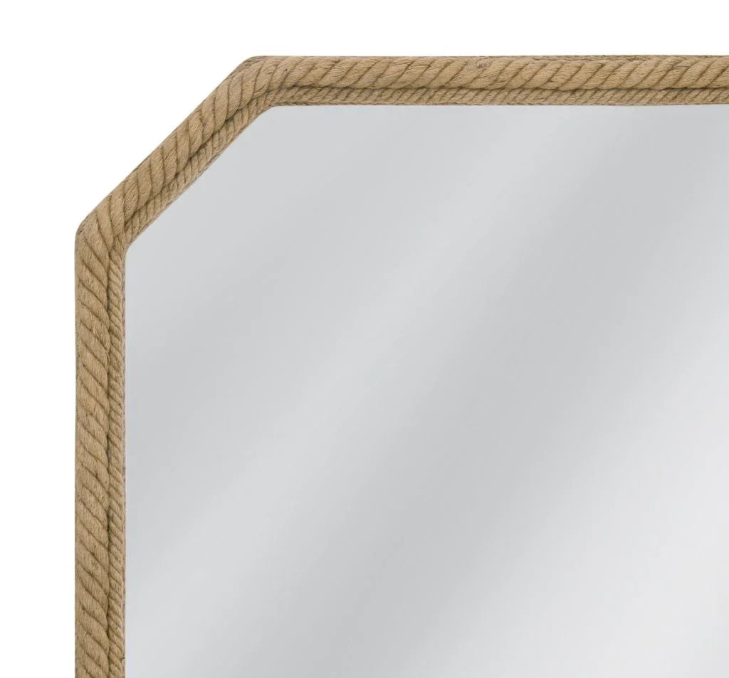 Endora Rope Design Framed Wall Mirror - LOOMLAN - Bassett Mirror - Wall Mirrors