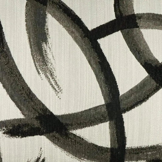 Enso Zinc Abstract Black Grey Large Throw Pillow Insert - LOOMLAN - D.V. Kap - Throw Pillows