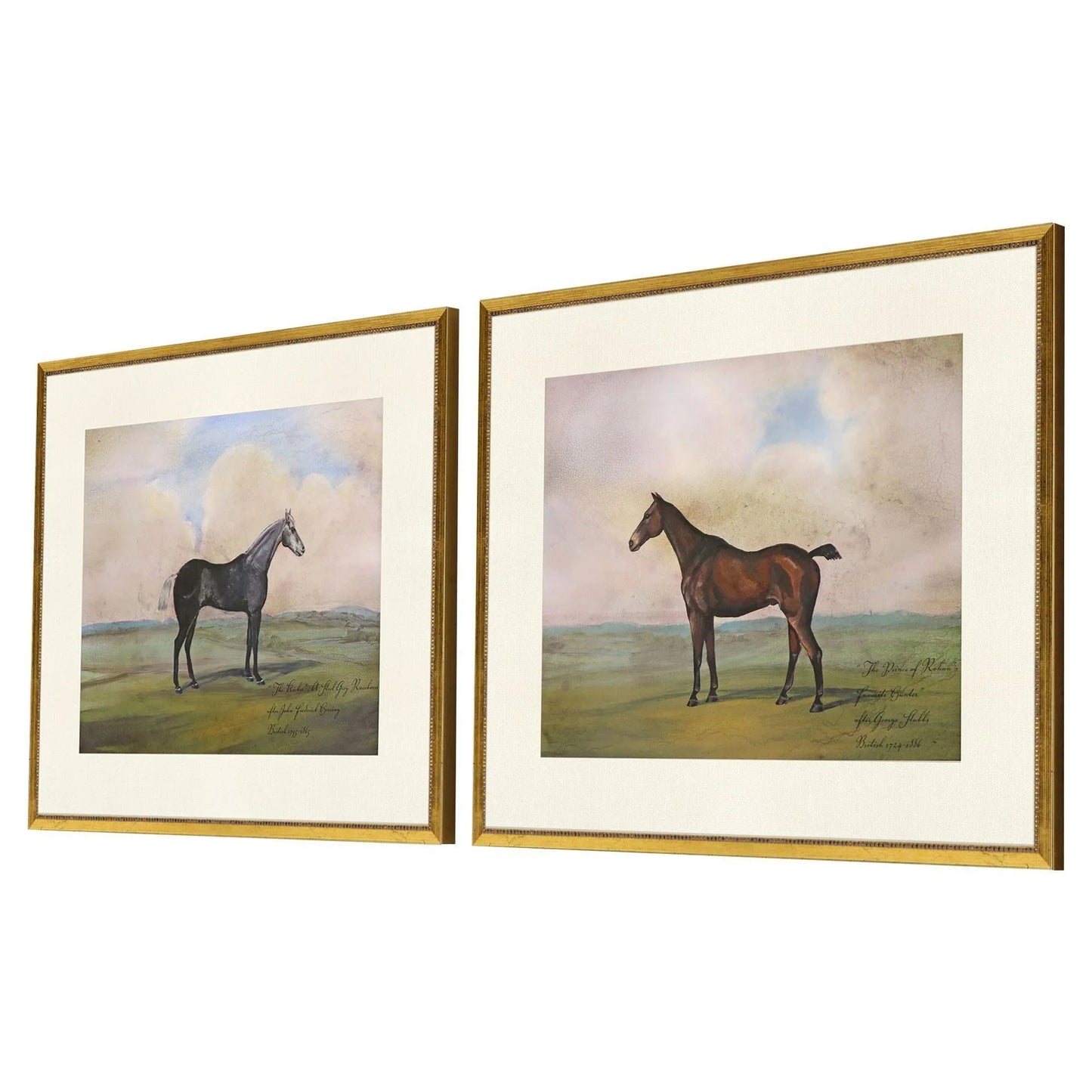 Equestrian Wood Frame Multi Canvas Art 2PC