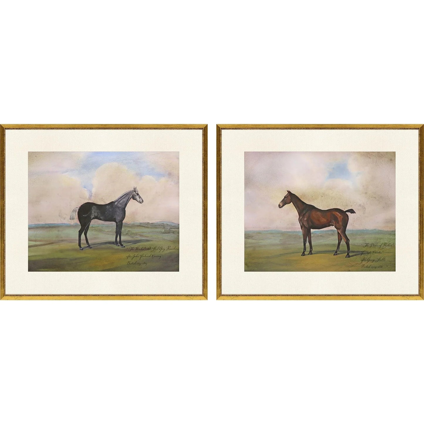 Equestrian Wood Frame Multi Canvas Art 2PC