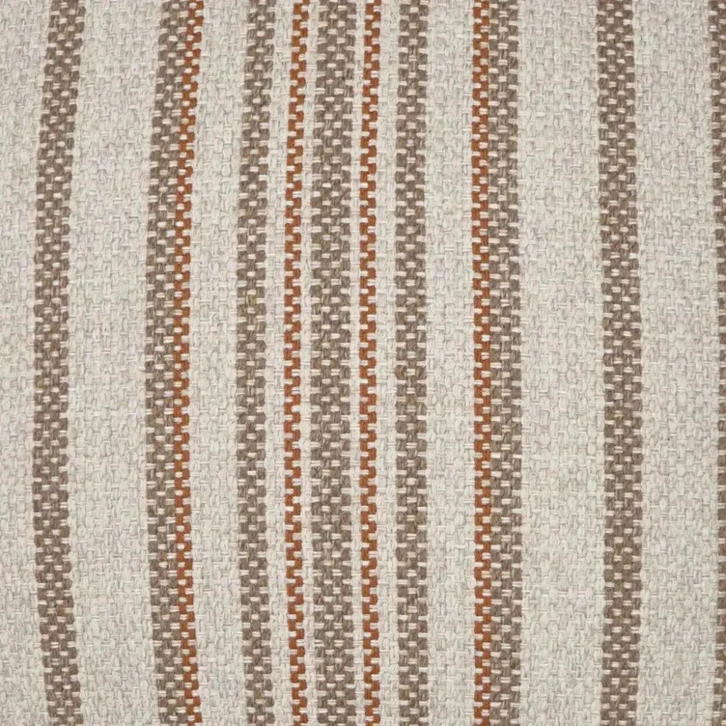 Ernest Rust Stripes Copper Large Throw Pillow Insert - LOOMLAN - D.V. Kap - Throw Pillows