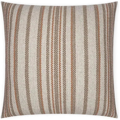 Ernest Rust Stripes Copper Large Throw Pillow Insert - LOOMLAN - D.V. Kap - Throw Pillows