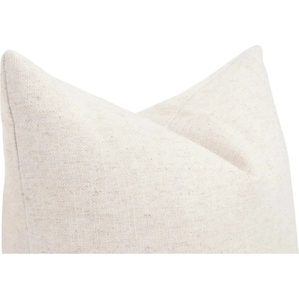 Essential Cream Throw Pillows Insert - 2PC - LOOMLAN - Essentials For Living - Throw Pillows